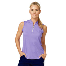 Load image into Gallery viewer, Sofibella Golf Colors Womens SL Golf Polo - Amethyst/2X
 - 1