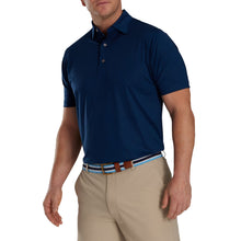 Load image into Gallery viewer, FootJoy Tonal Triangle Mens Golf Polo - Navy/XL
 - 1