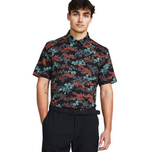 Load image into Gallery viewer, Under Armour Playoff 3.0 Print Mens Golf Polo - Black/Hydro/XXL
 - 5