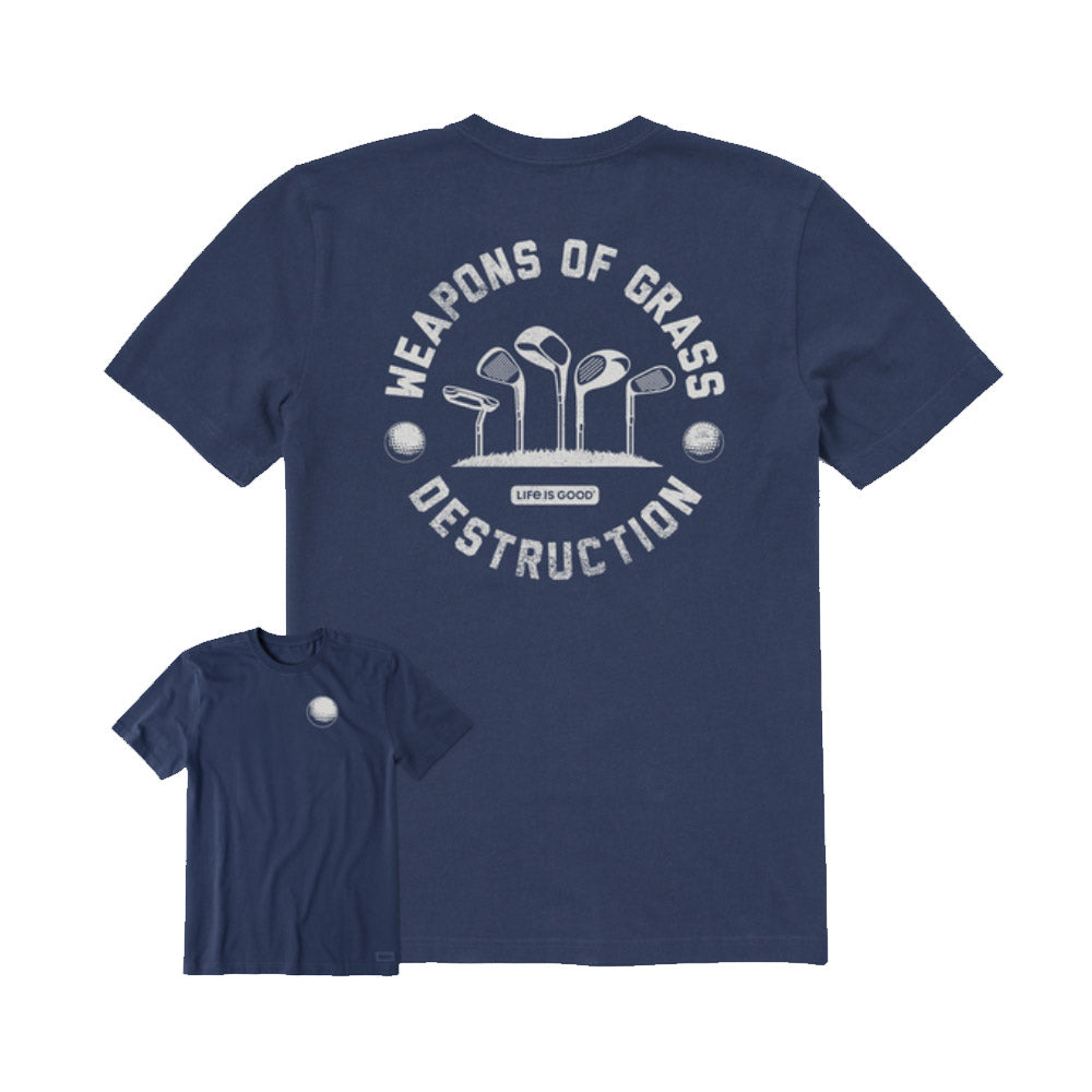Life Is Good Weapons of Grass Destruction M Shirt - Darkest Blue/XXL