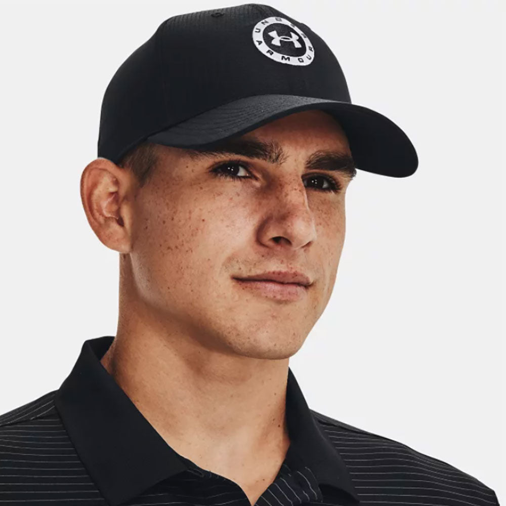 Under Armour Jordan Spieth Tour Mens Golf Hat 1 - Black/White/One Size