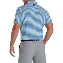 Load image into Gallery viewer, FootJoy Multi Stripe B Sky Ocean Mens Golf Polo
 - 2