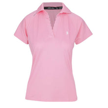 Load image into Gallery viewer, RLX Golf Polo Pique Scallop Womens SS Golf Polo - Course Pink/L
 - 1