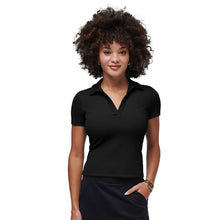 Load image into Gallery viewer, TravisMathew Moveknit SS V Womens Golf Polo - Black/XL
 - 1