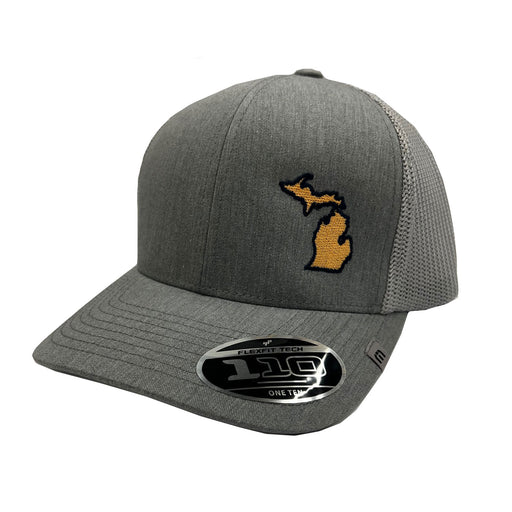 TravisMathew Widder 2.0 Michigan Hat - Hthr Grey/Gold/One Size