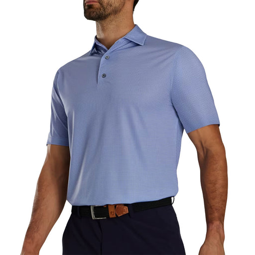 FootJoy Octagon Mist Storm Print Mens Golf Polo - Mist/Storm/XL