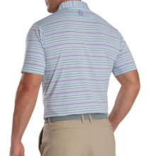 Load image into Gallery viewer, FootJoy Space Dye Stripe Lisle Mens Golf Polo
 - 2