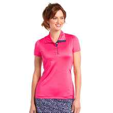 Load image into Gallery viewer, EP New York Convertible Collar Womens Golf Polo - Fruit Punch/XL
 - 1