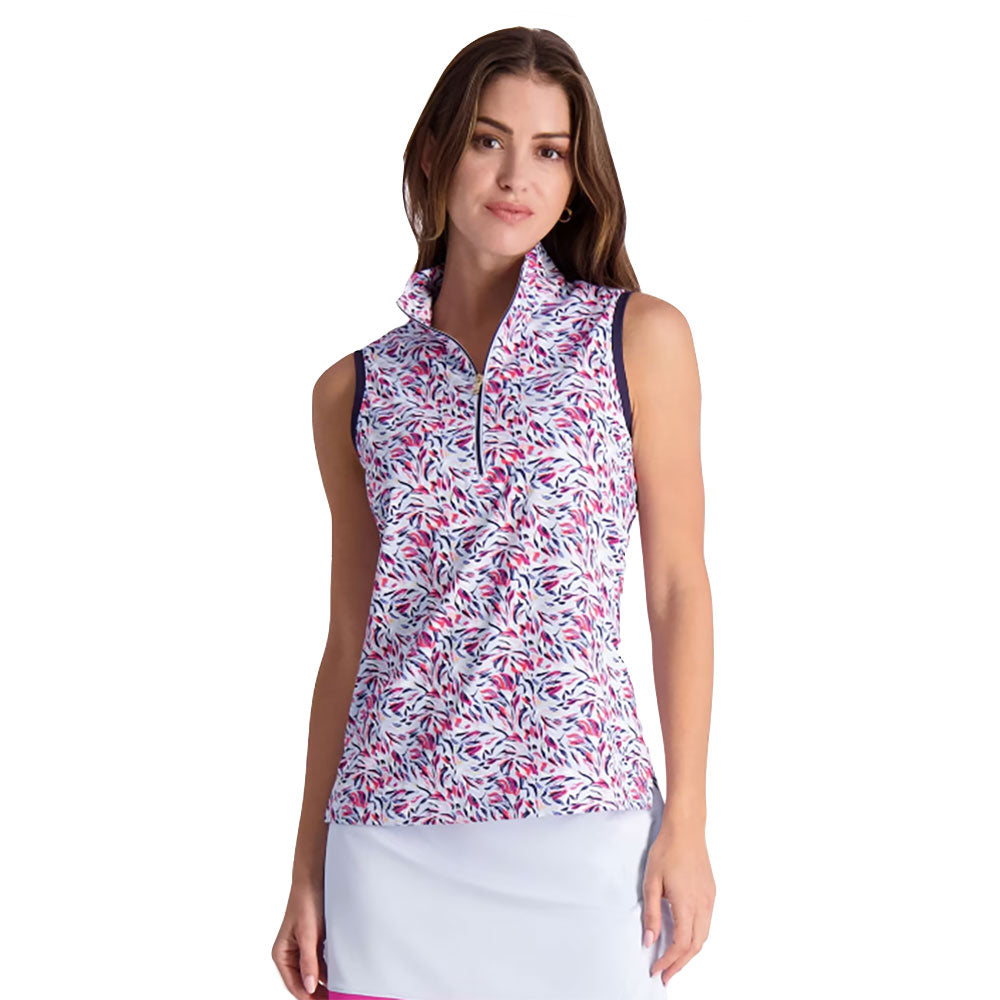 Fairway & Greene Darcy Sleeveless Womens Golf Polo - Dream/L