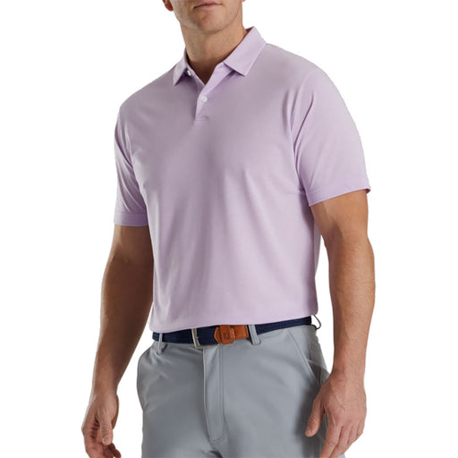 FootJoy AF Solid Jersey Mens Golf Polo - Pale Purple/XXL