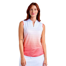 Load image into Gallery viewer, NVO Mai Mockneck Womens Sleeveless Golf Polo - White Papaya/L
 - 1