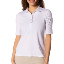 Load image into Gallery viewer, Golftini Fabulous Elbow Womens Golf Polo - White/XL
 - 1