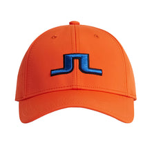 Load image into Gallery viewer, J. Lindeberg Angus Mens Golf Hat - Tangerine Tango/One Size
 - 3