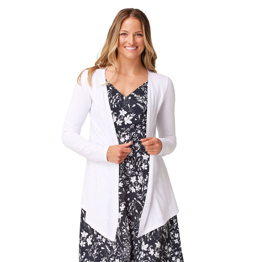 Krimson Klover Breezy Womens Cardigan - White/XL