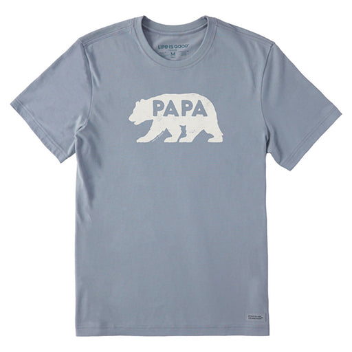 Life Is Good Papa Bear Mens T-Shirt - Stone Blue/XXL
