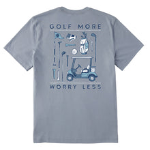 Load image into Gallery viewer, Life Is Good Golf more Worry Less Mens T-Shirt
 - 2