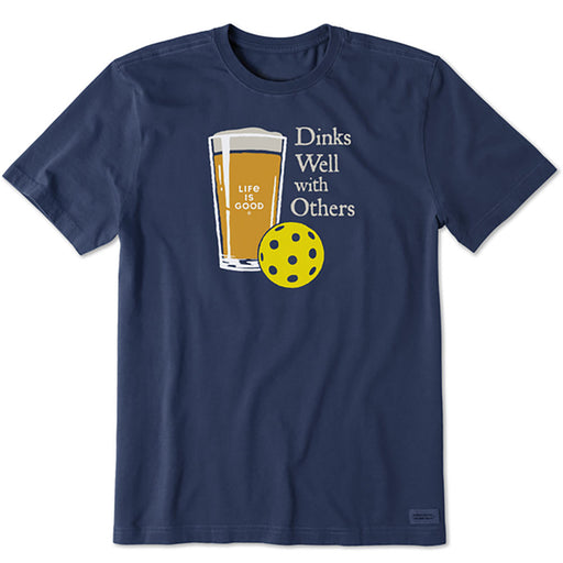 Life Is Good Clean Dinks Well Beer Mens T-Shirt - Darkest Blue/XL