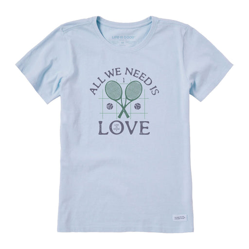 Life Is Good All We Need Womens T-Shirt - Glacier Blue/XL