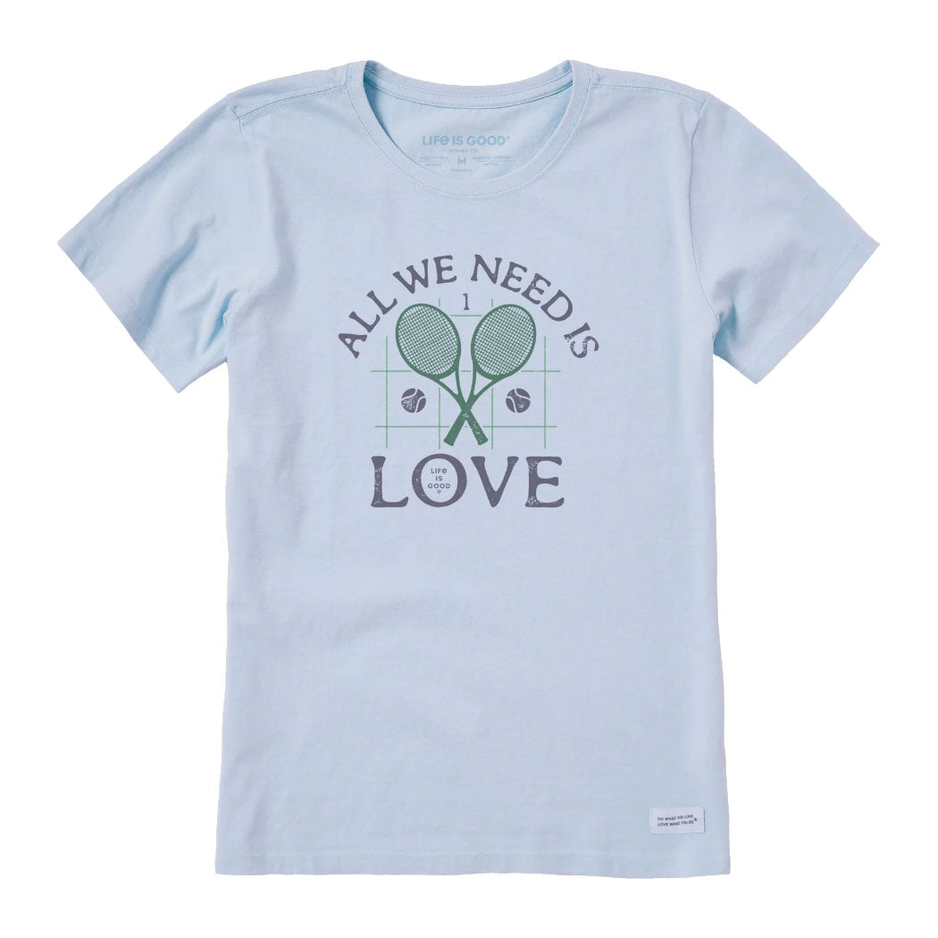 Life Is Good All We Need Womens T-Shirt - Glacier Blue/XL