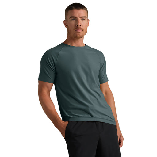 Rhone Reign Short Sleeve Mens Crew Neck - Moss Green Hthr/XXL