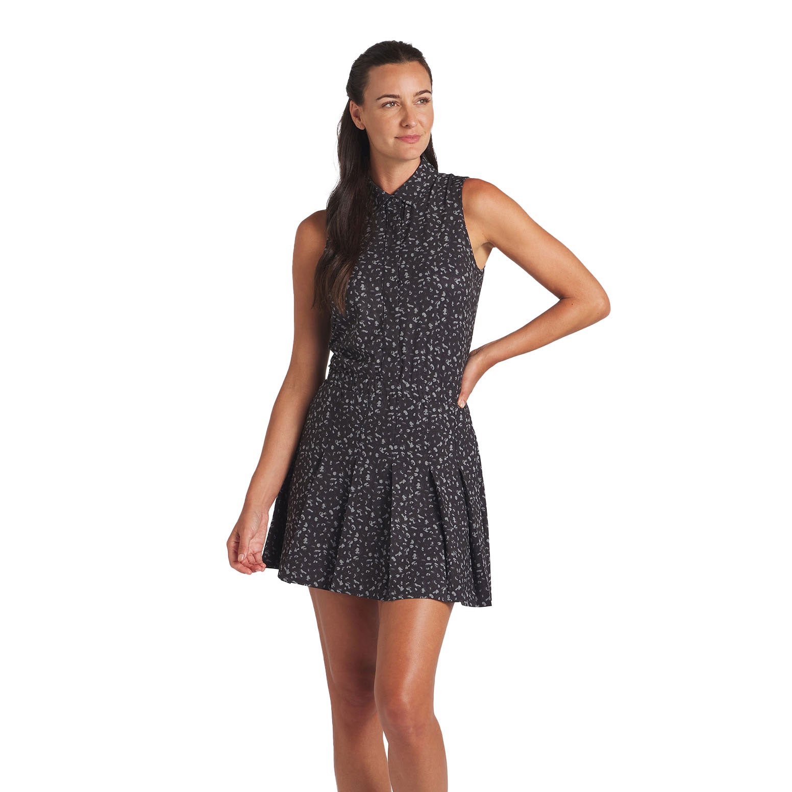 Puma Golf Leopard Pleated Womens Golf Dress Puma Golf Leopard Pleated Womens Golf Dress
