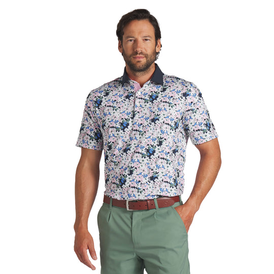 Puma Golf AP Floral Mens Golf Polo