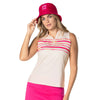 Lucky In Love Shock N Awe Sleeveless Womens Golf Polo