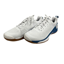 Load image into Gallery viewer, Wilson Rush Pro 4.5 Mens Tennis Shoes - White/Deja Blue/D Medium/14.0
 - 35