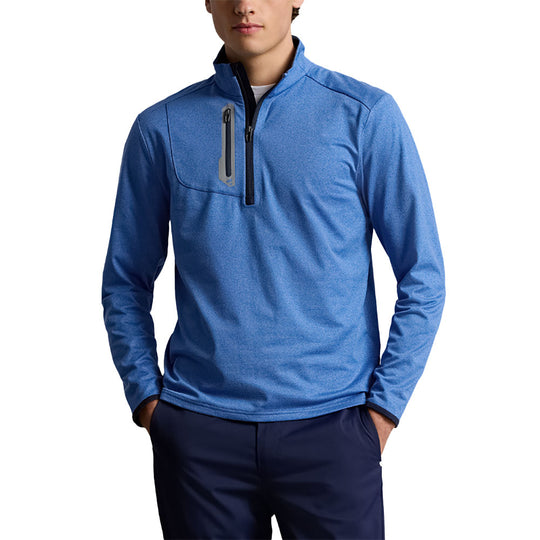 RLX Polo Golf Perform Driver Quarter-Zip Dock Mens Golf Pullover