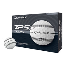 Load image into Gallery viewer, TaylorMade TP5x Stripe Golf Balls - Dozen - Wht/Blk Stripe
 - 1