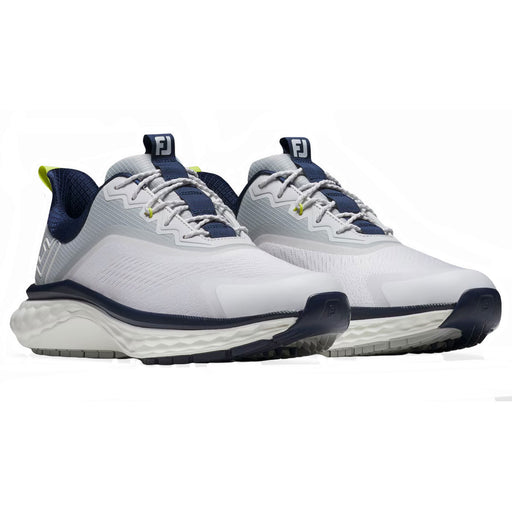 FootJoy Quantum Mens Golf Shoes - White/Gry/Nvy/D Medium/14.0