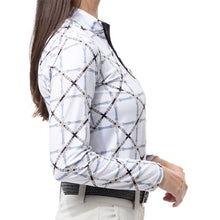 Load image into Gallery viewer, SanSoleil Solcool Print Mock Womens Golf PO
 - 13
