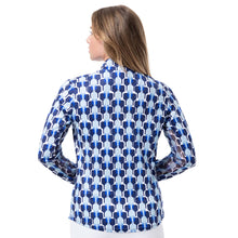 Load image into Gallery viewer, SanSoleil Solcool Print Mock Womens Golf PO
 - 16