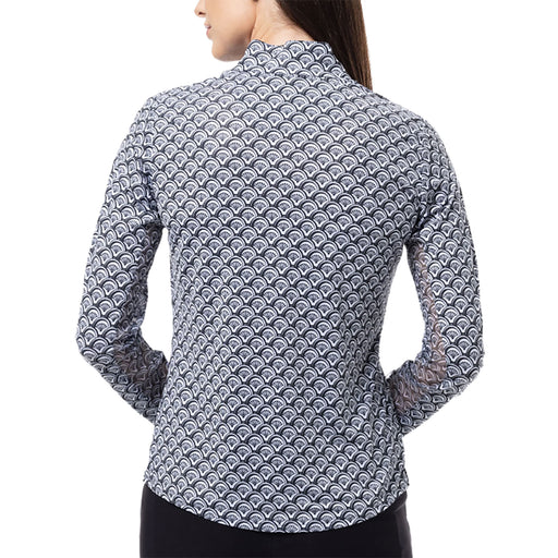 SanSoleil Solcool Print Mock Womens Golf PO