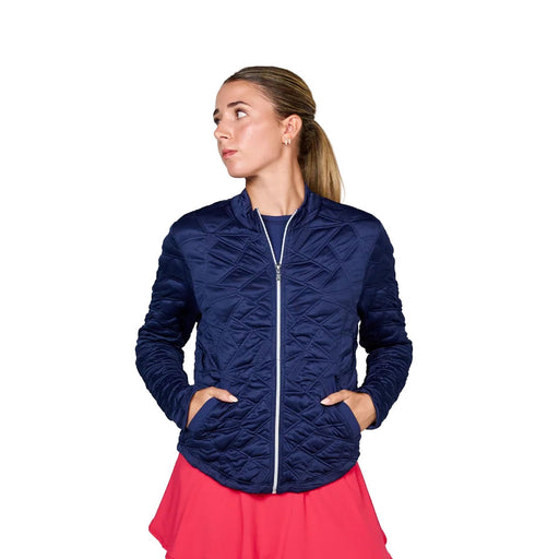 Sofibella UV Staples Quilt Womens Jacket - Navy/XL