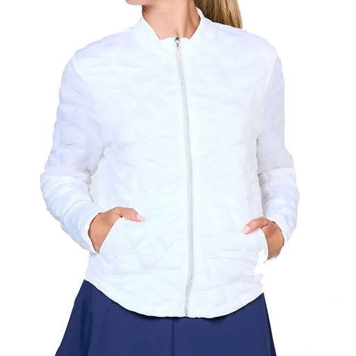Sofibella UV Staples Quilt Womens Jacket - White/L