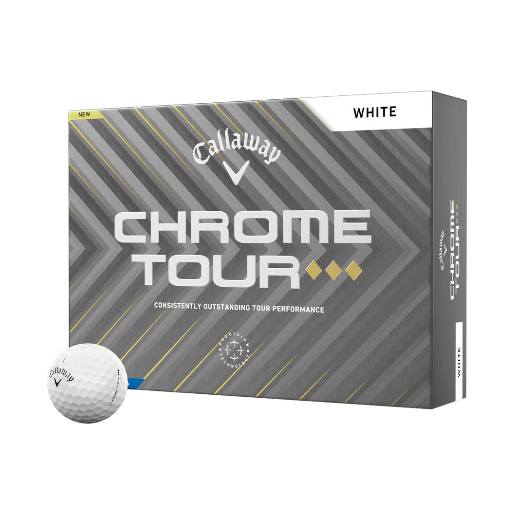 Callaway Chrome Tour Triple Diamond Golf Balls Dzn - White