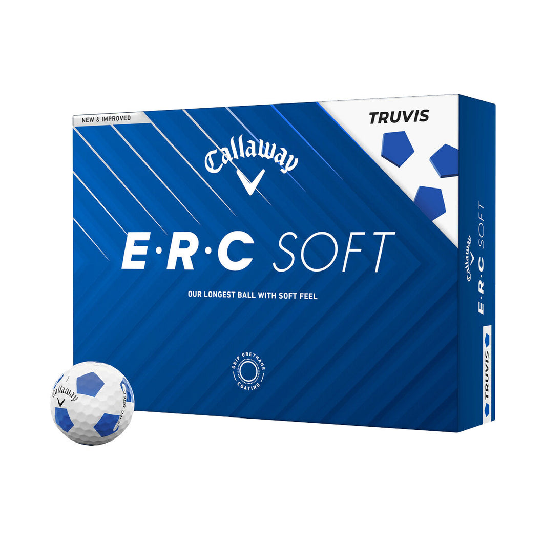 Callaway ERC Soft Truvis Golf Balls - Dozen - Blue