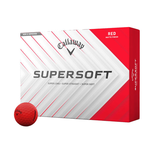Callaway Supersoft Matte Golf Balls - Dozen - Red