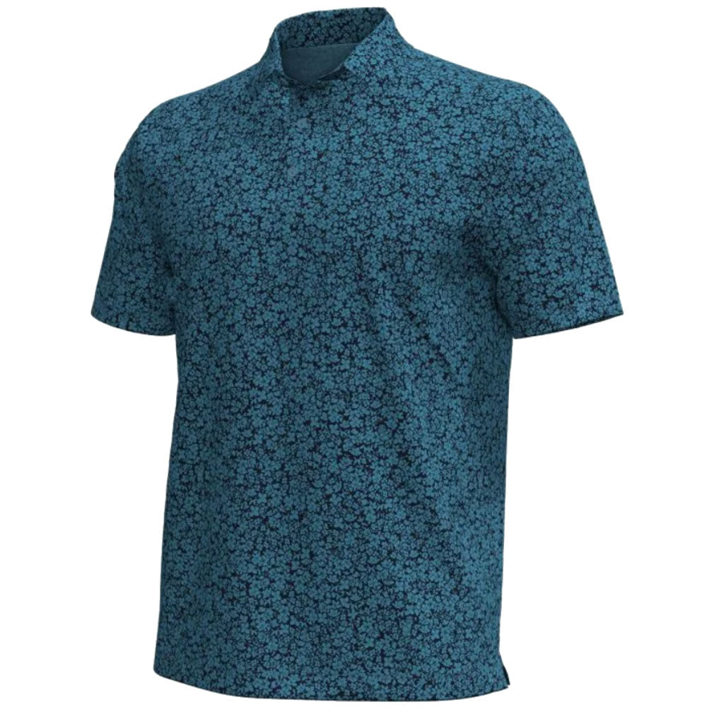 Under Armour Drive Gnome Print Mens Golf Polo - Ether Blue/XXL