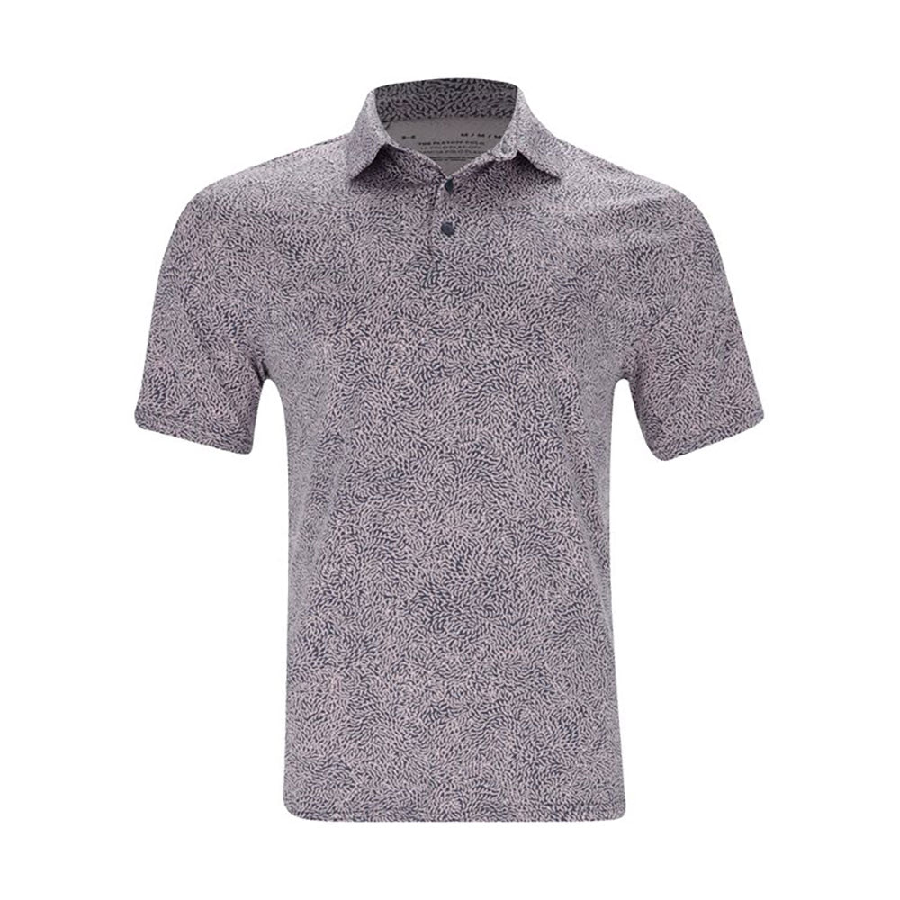 Under Armour Playoff Eagle Swoop Mens Golf Polo - Down Pour Gray/XL