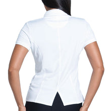 Load image into Gallery viewer, Lucky In Love Pleated Placket Womens SS Golf Polo
 - 7