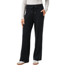 Load image into Gallery viewer, TravisMathew Cloud Terry Wide Leg Womens Pants - Black/L
 - 4