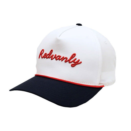 Redvanly Script 5-Panel Mens Hat - White/One Size