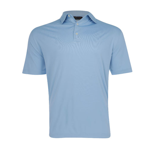Greg Norman Protek ML75 Micro Emboss Mns Golf Polo - Coastal Blue/XL