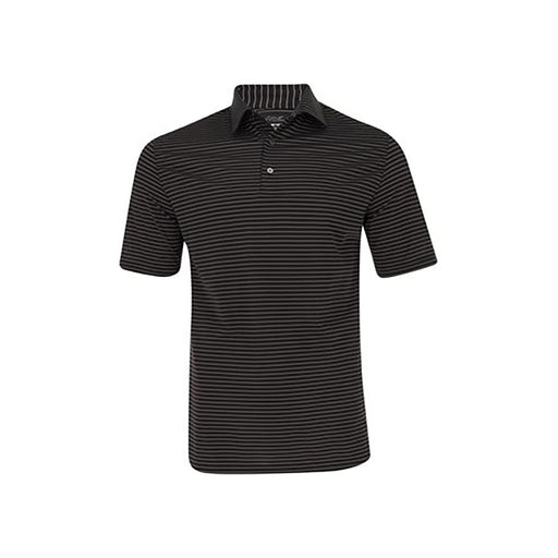 Greg Norman Freedom Micro Piq Feed Mens Golf Polo - Black/L