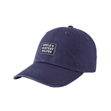 Load image into Gallery viewer, Life is Good Vintag Worlds Okay Golfer Unisex Cap - Darkest Blue/One Size
 - 1