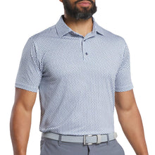 Load image into Gallery viewer, FootJoy Houndstooth Geo Lisle Mens Golf Polo - White/XL
 - 3