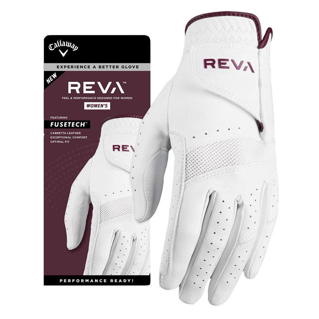 Callaway Reva Womens White Golf Glove - Left/L