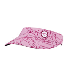 Load image into Gallery viewer, Callaway See the Break Womens Golf Visor 25 - Red Plum Blossm
 - 2